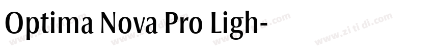 Optima Nova Pro Ligh字体转换